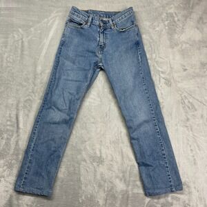 Levi's 511 Jeans Womens 29x30 (29x27) Blue Denim Mid-Rise Comfort Straight Leg